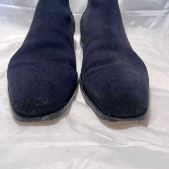 Paul Smith Gerald Chelsea Boots Mens Size 10 Navy Blue Suede Leather Dress - Picture 7 of 12
